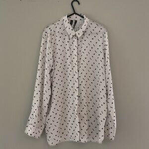 Mango‎ Women’s Blouse with Cats | Great condition